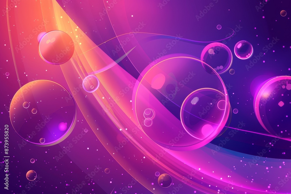 A beautiful color abstract background based on blue, neon, purple, and pink circles. A beautiful color abstract background based on blue, neon, purple, and pink circles.