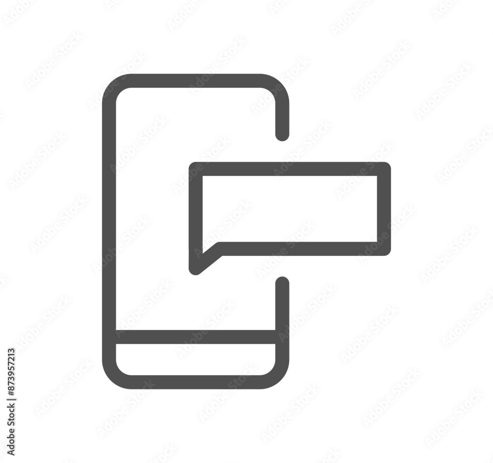 Interface and technology icon outline and linear vector.	
