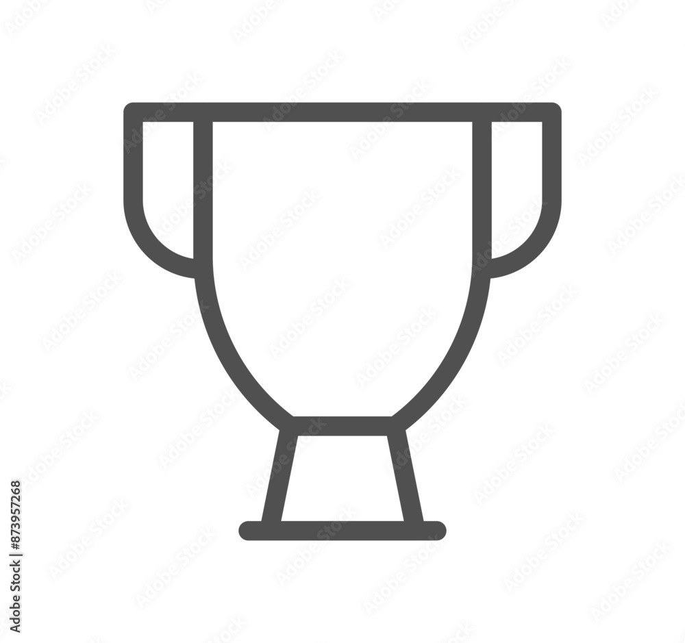 Victory and award icon outline and linear vector.
Victory and award icon outline and linear vector.