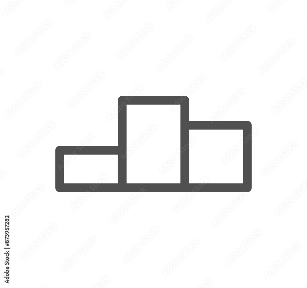 Victory and award icon outline and linear vector.
Victory and award icon outline and linear vector.