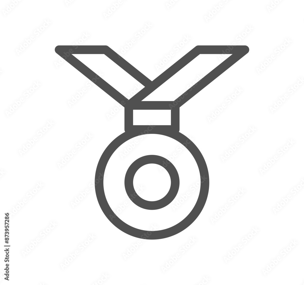 Victory and award icon outline and linear vector.
Victory and award icon outline and linear vector.