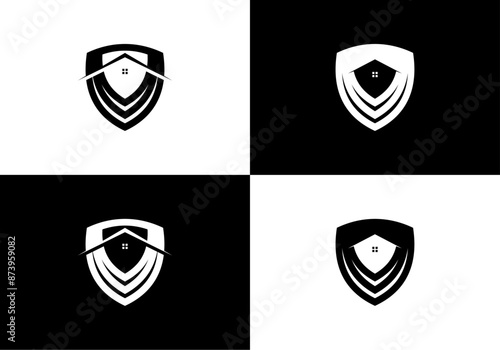 Home Shield Home Security Logo Design