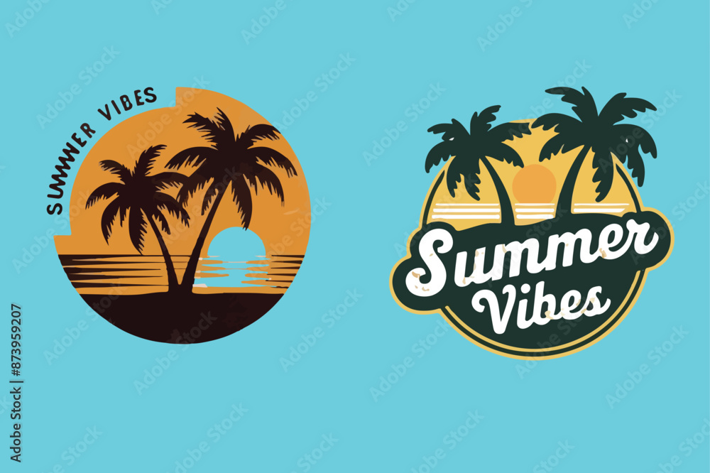 Obraz premium summer t-shirt design vector
