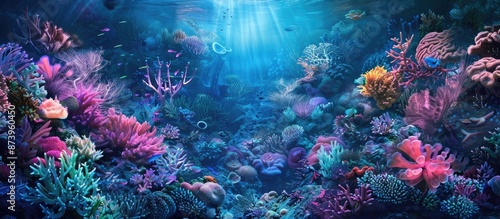 Vibrant Underwater Coral Reef © andri