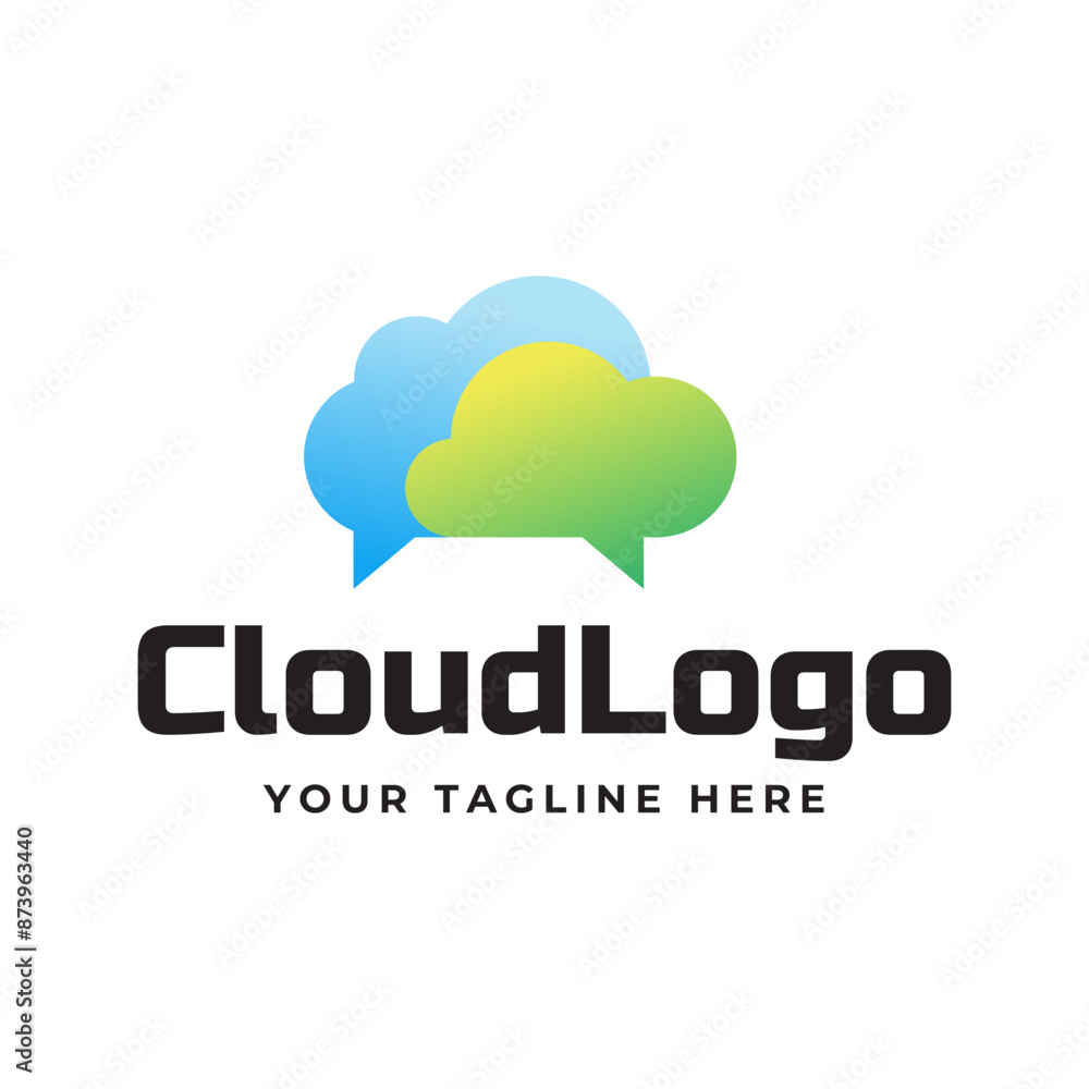 Creative cloud vector logo design template Creative cloud vector logo design template