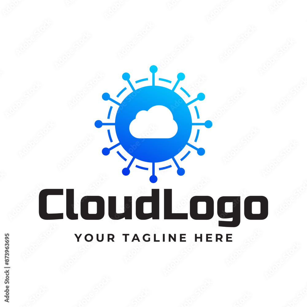 Creative cloud vector logo design template Creative cloud vector logo design template