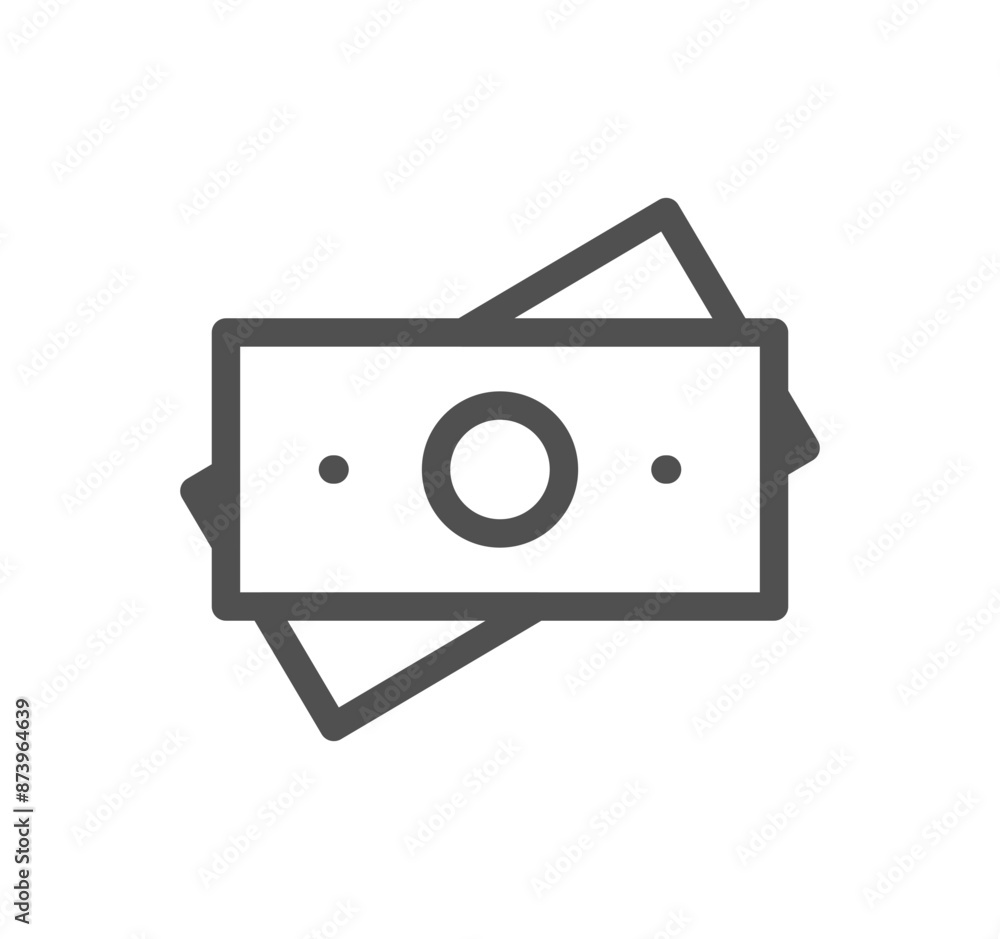 Money and finance icon outline and linear vector.
Money and finance icon outline and linear vector.