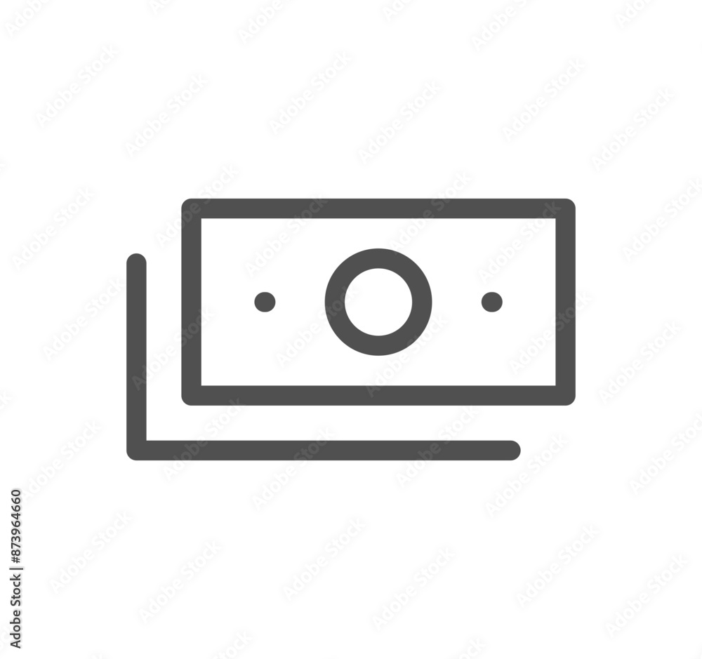 Money and finance icon outline and linear vector.
Money and finance icon outline and linear vector.