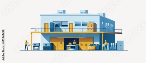 Professional engineering male worker Quality control, maintenance, check in factory, warehouse Workshop for factory operators