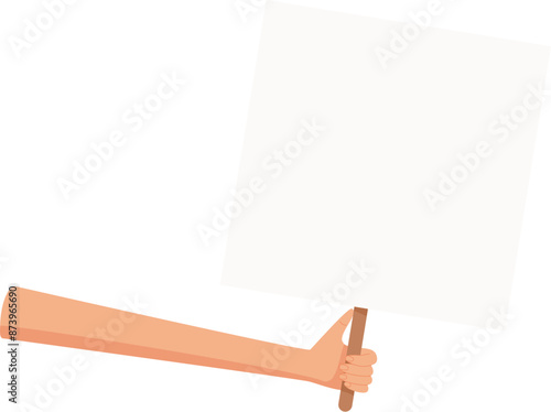 Human hand hold placard, people holding revolution banner, human raise support board, right activist show up protest flag, man holds strike sign, character hold empowerment poster,