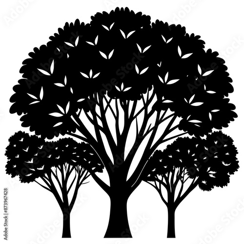 tree silhouette vector