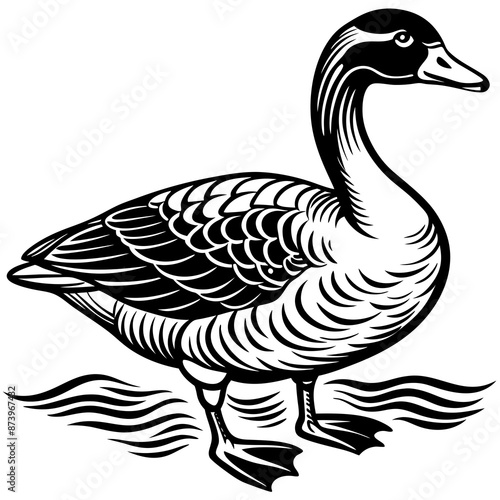 illustration of a goose