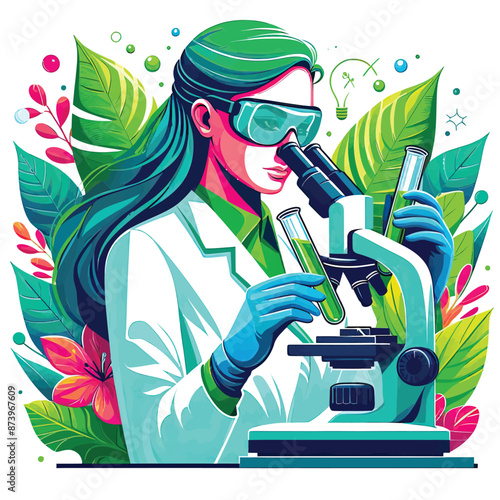Botanist vector Adobe Illustrator Artwork