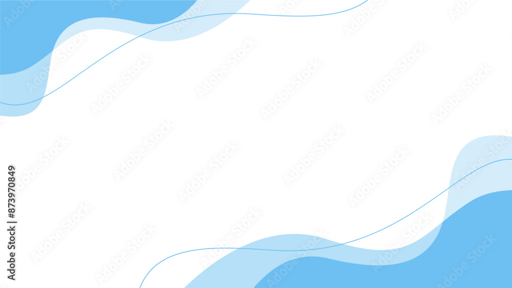 vector abstract liquid blue background template
