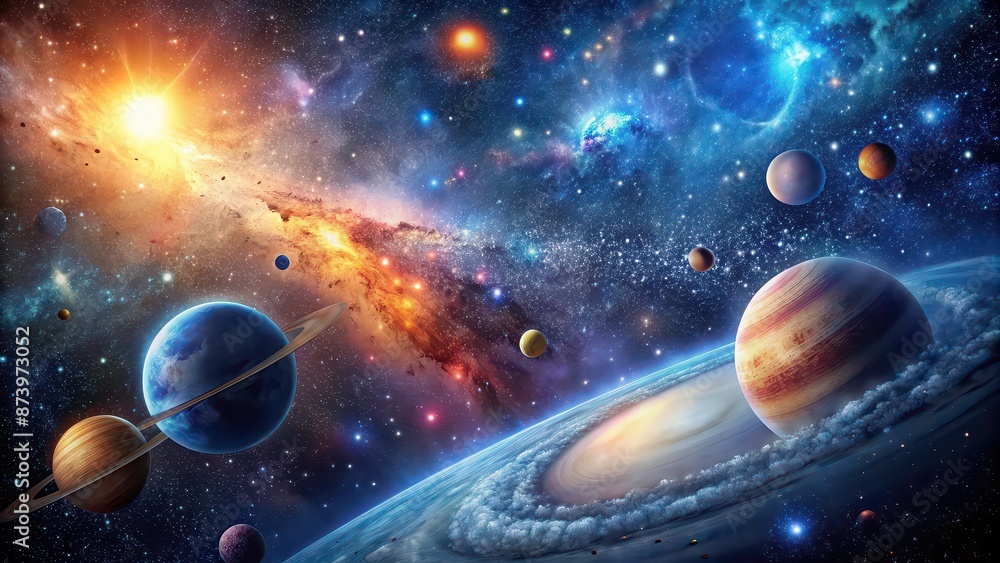 A breathtaking photograph of a galaxy in space full of stars and planets, galaxy, universe, space, stars, planets A breathtaking photograph of a galaxy in space full of stars and planets, galaxy, universe, space, stars, planets