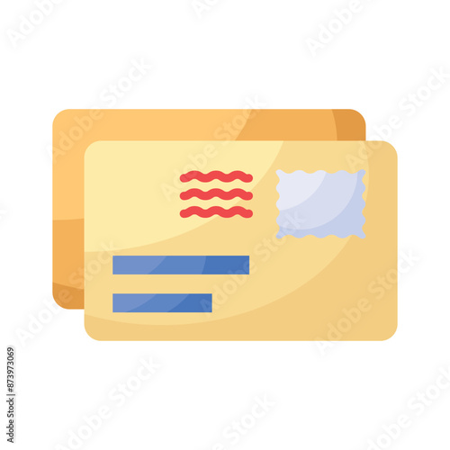 Vector Mail Icon for Email Notification, ready to use vector design