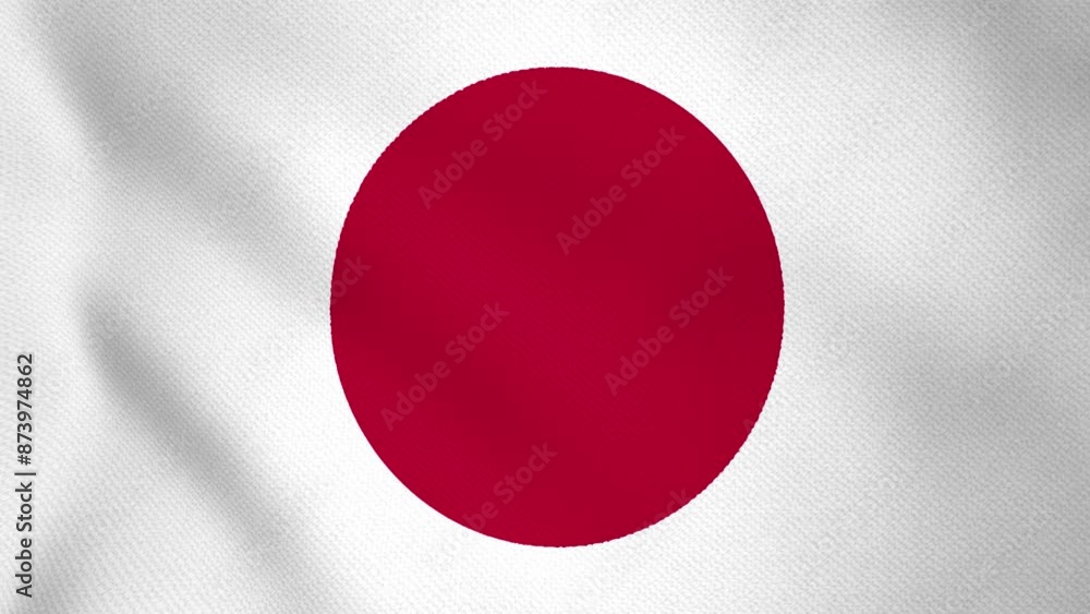 Japan flag waving animation. Japan flag waving animation for the ...