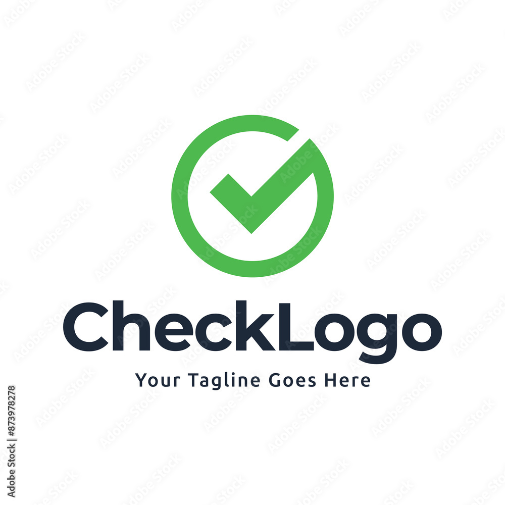 Check mark vector icon logo design illustration Check mark vector icon logo design illustration