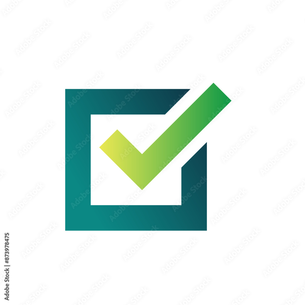 Check mark vector icon logo design illustration Check mark vector icon logo design illustration