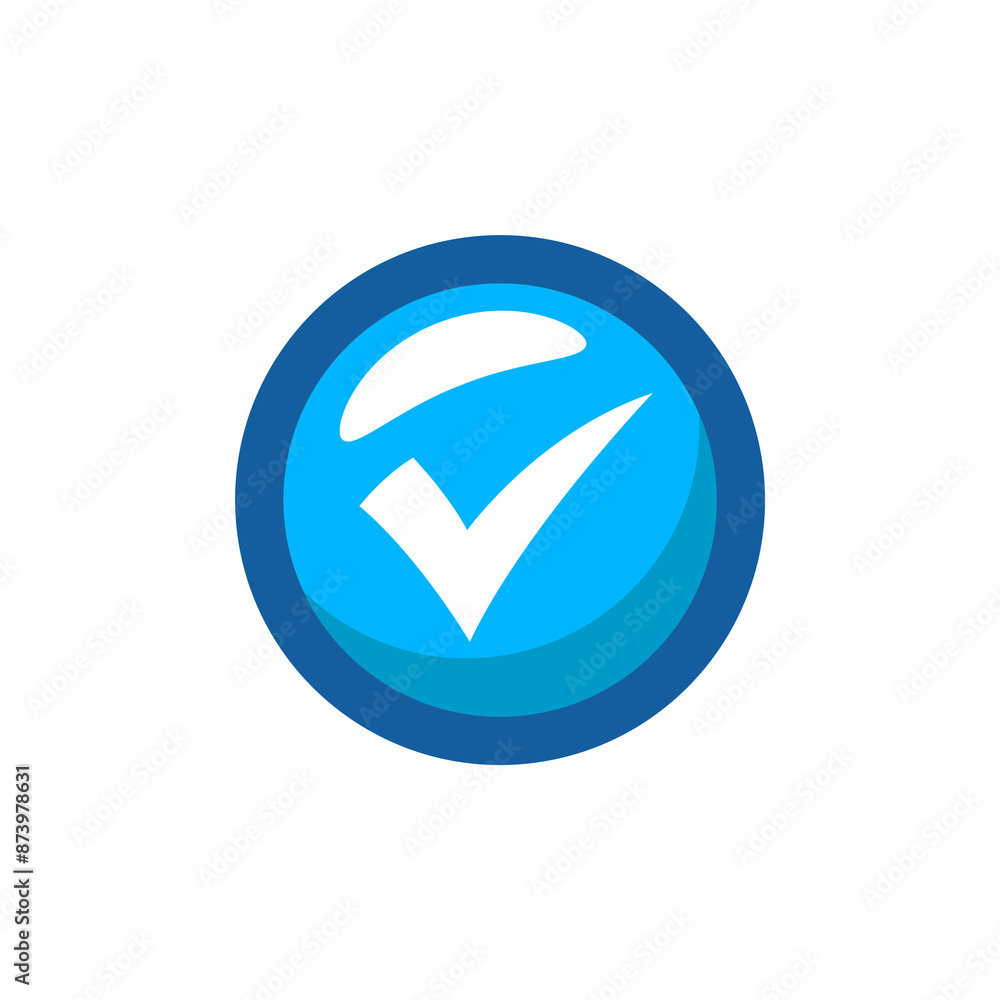 Check mark vector icon logo design illustration Check mark vector icon logo design illustration