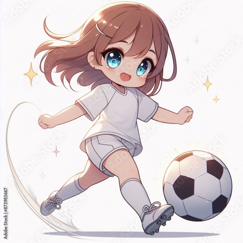 Cute Anime Soccer Player
