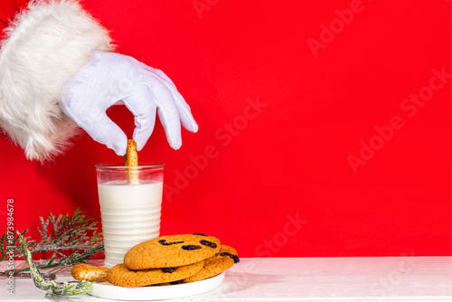 Wallpaper Mural Hand of Santa Claus picking cookie Torontodigital.ca