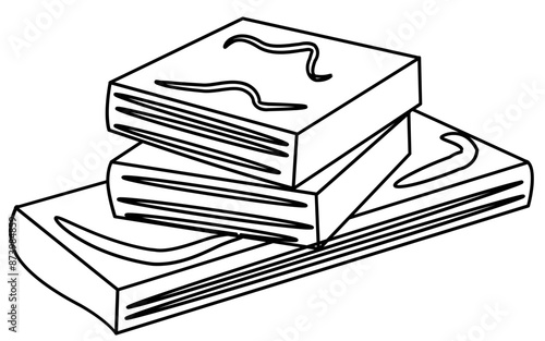 junk food coloring page illustration