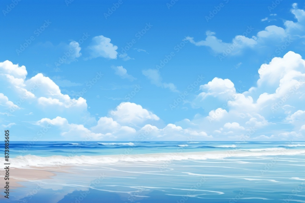 Fototapeta premium Ocean backgrounds outdoors horizon.