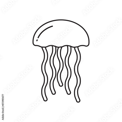 jellyfish vector icon