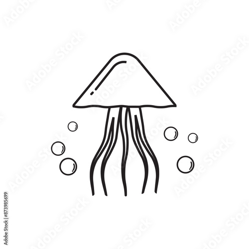 jellyfish vector icon