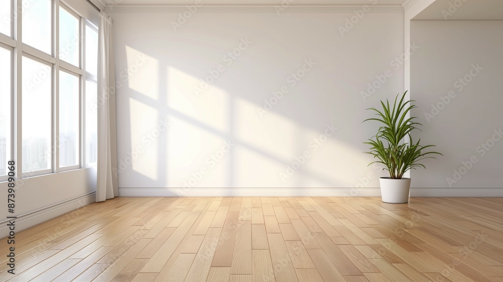 Fototapeta premium empty room with walls