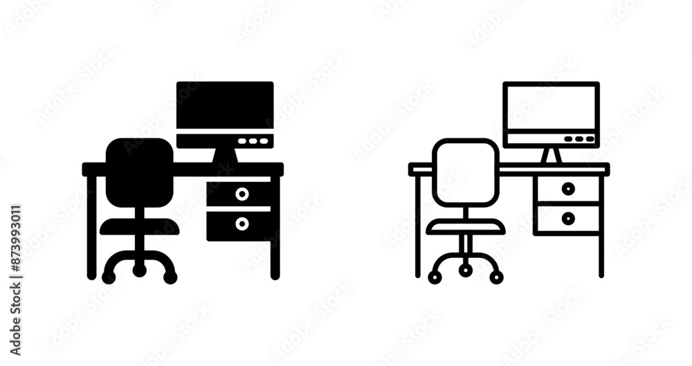 Work Space Vector Icon Work Space Vector Icon