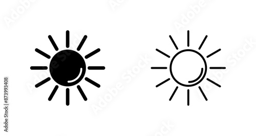 UV Radiation Vector Icon