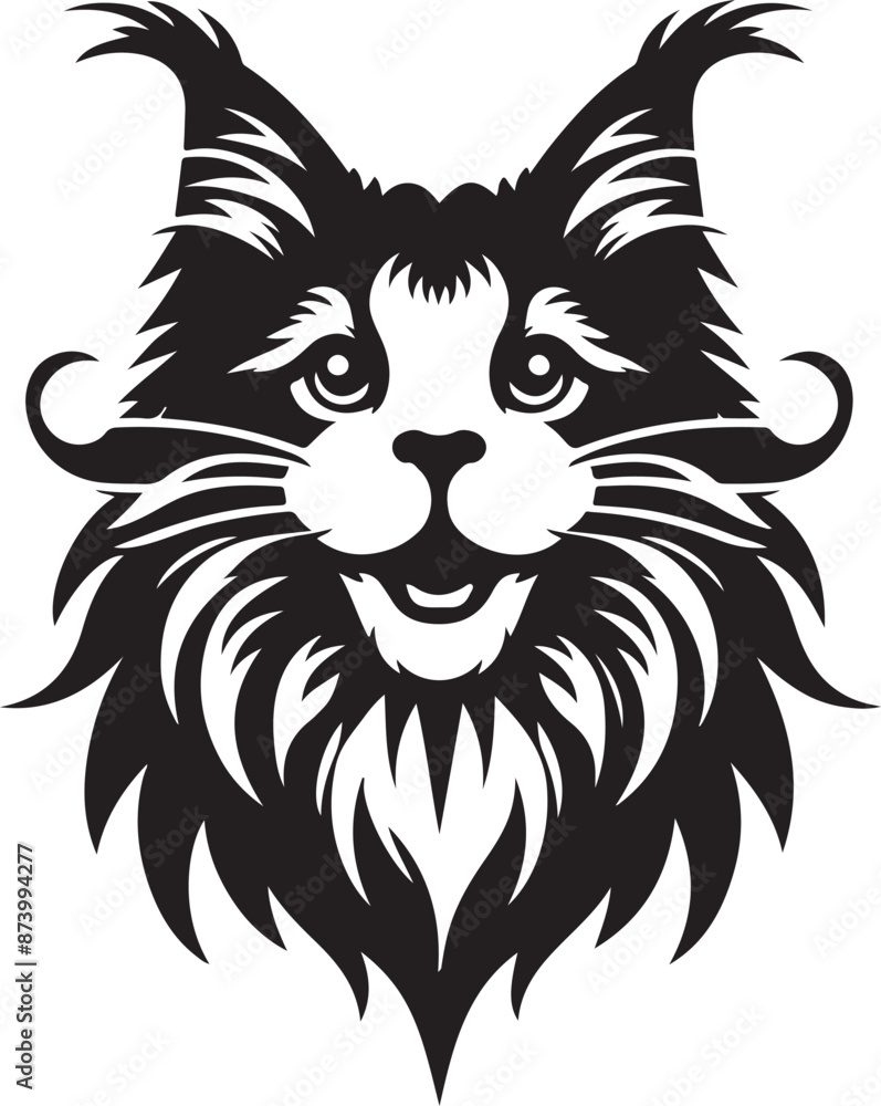 Cat Silhouette Vector Illustration. International Cat Day Silhouette Vector. Cat Silhouette Vector Illustration. International Cat Day Silhouette Vector.