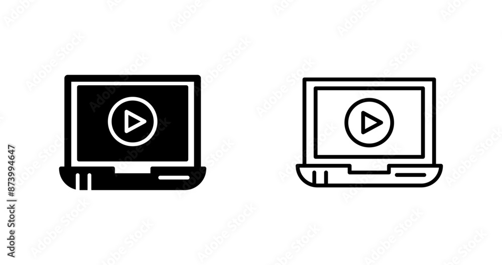 Video Screening Vector Icon Video Screening Vector Icon
