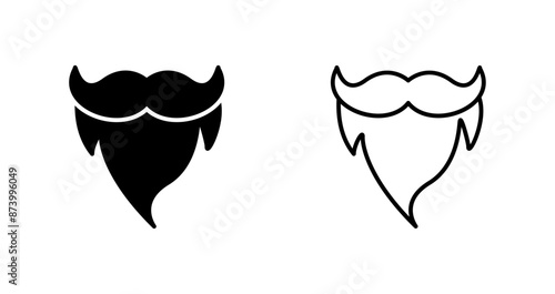 Beard and Moustache II Vector Icon