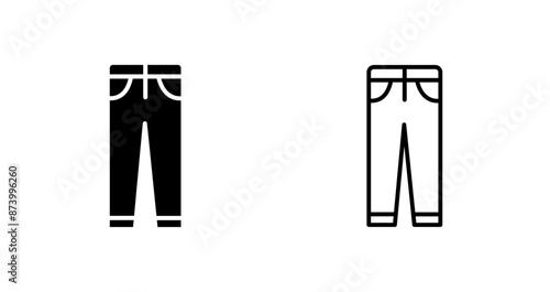 Trousers Vector Icon