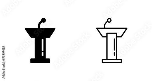 Podium Vector Icon