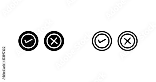 Yes No Option Vector Icon