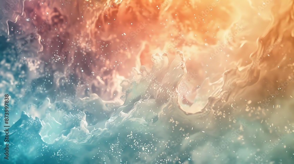 Fototapeta premium galactic waves in the sky