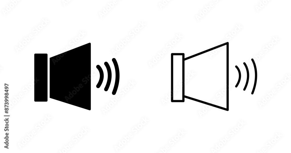 Audio High Volume Vector Icon Audio High Volume Vector Icon