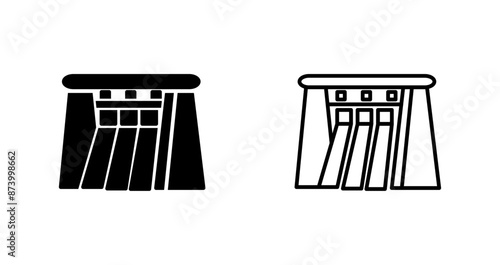 Water Dam Vector Icon