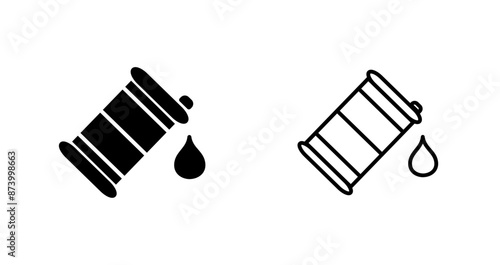 Oil Barrel Vector Icon