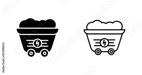 Coal Mine Vector Icon