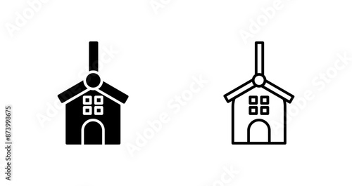 Windmills Vector Icon