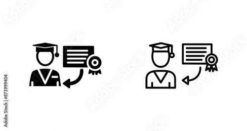 Receiving Degree Vector Icon