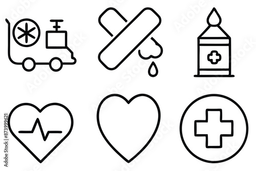 Healthcare line art illustration Graphic Solutions for Healthcare