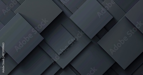 geometric squares background with dark gray color