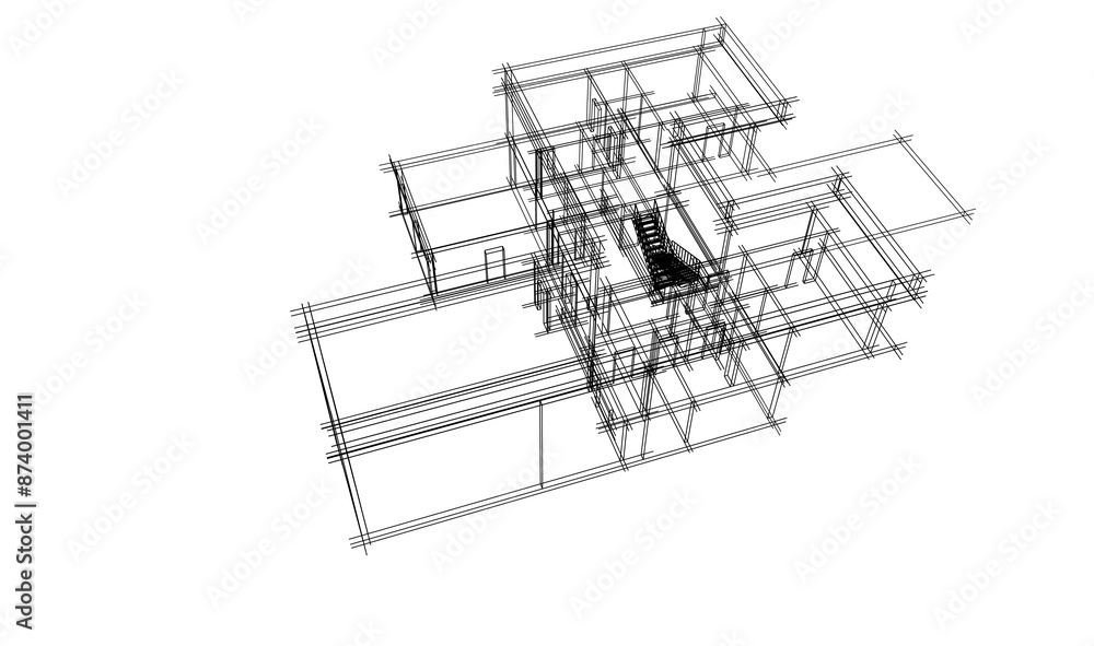 architectural drawing 3d architectural drawing 3d