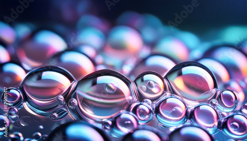 泡のある背景,Generative AI AI画像